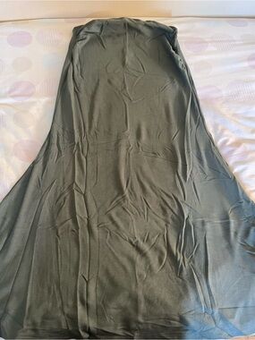 OGL Olive Green Maxi Skirt